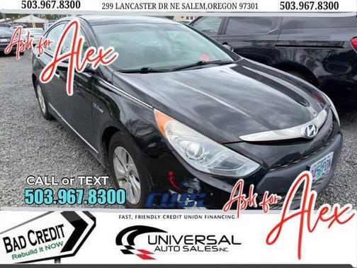 Eclipse Black 2014 Hyundai SONATA Hybrid Base