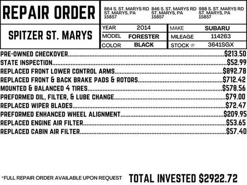2014 Subaru Forester 2.5i Touring