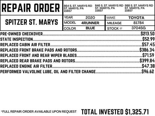 2020 Toyota 4Runner SR5 Premium