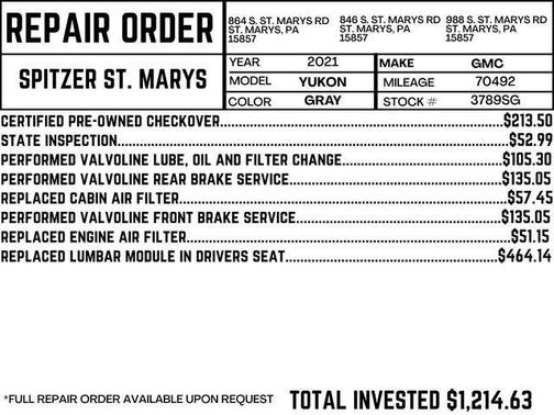 Smokey Quartz Metallic 2021 GMC Yukon 4WD AT4
