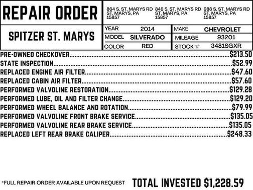 2014 Chevrolet Silverado 1500 1LT