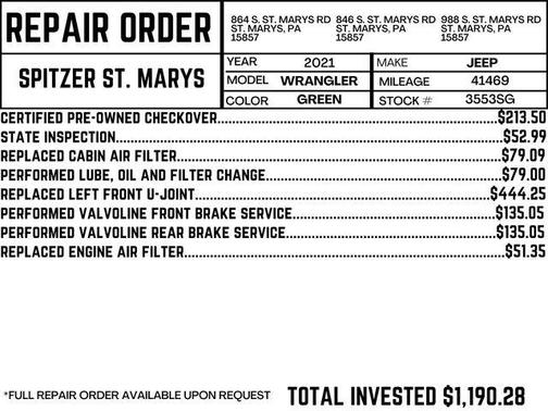 2021 Jeep Wrangler Sport