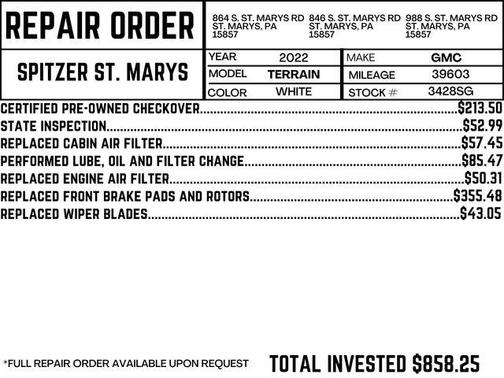 2022 GMC Terrain SLT