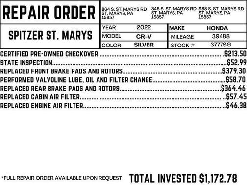 2022 Honda CR-V AWD EX