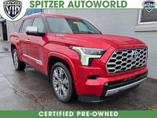 Supersonic Red 2024 Toyota Sequoia Capstone