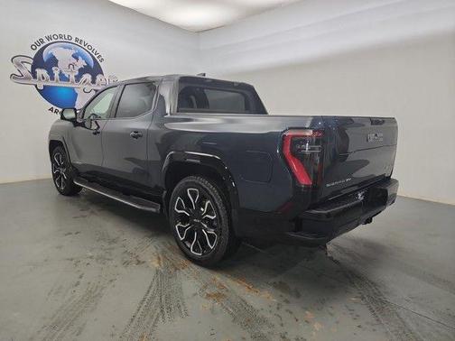 Deep Ocean Metallic 2025 GMC Sierra EV Extended Range Denali