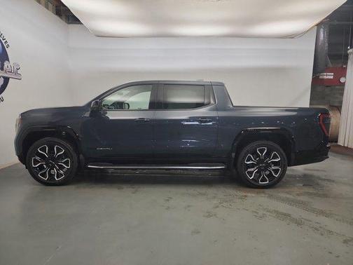 Deep Ocean Metallic 2025 GMC Sierra EV Extended Range Denali