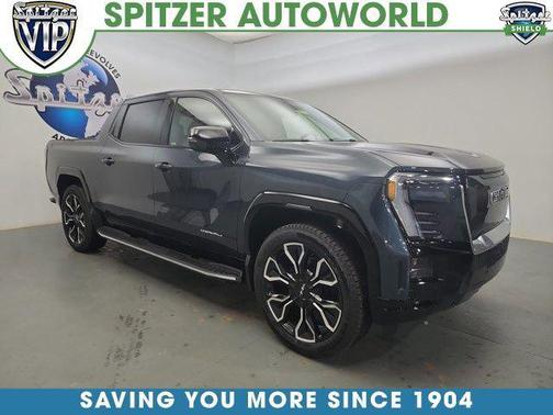 Deep Ocean Metallic 2025 GMC Sierra EV Extended Range Denali