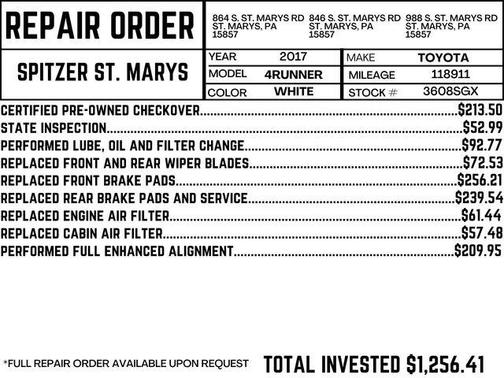 2017 Toyota 4Runner SR5 Premium