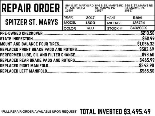 2017 RAM 1500 Big Horn