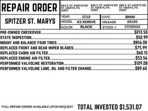 2019 BMW X3 xDrive30i