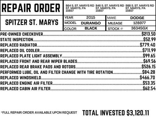 2015 Dodge Durango SXT