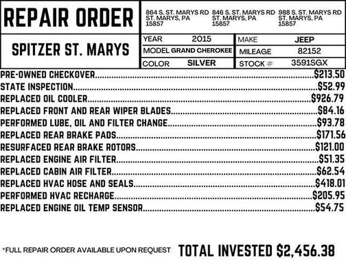 2015 Jeep Grand Cherokee Altitude