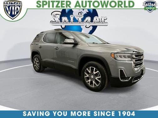 Satin Steel Metallic 2021 GMC Acadia AWD SLE
