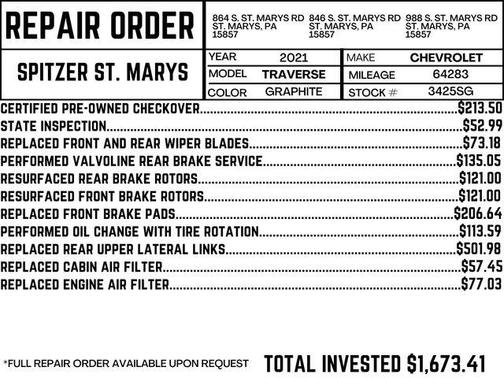 2021 Chevrolet Traverse LT Cloth