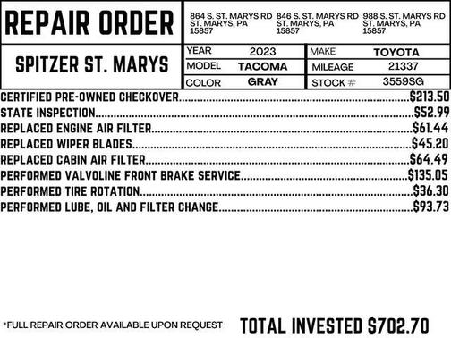 2023 Toyota Tacoma Trail Edition