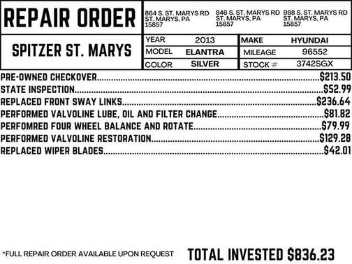 2013 Hyundai ELANTRA GLS