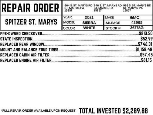 White Frost Tricoat 2021 GMC Sierra 2500 Denali