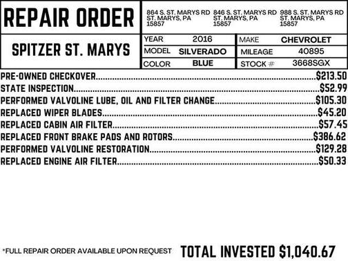 2016 Chevrolet Silverado 1500 LS