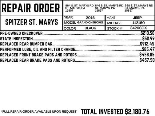 2016 Jeep Grand Cherokee Limited