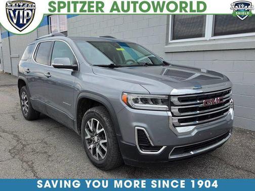 Satin Steel Metallic 2021 GMC Acadia AWD SLE