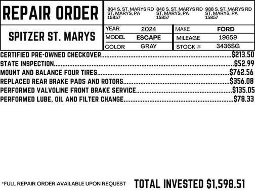 2024 Ford Escape Active
