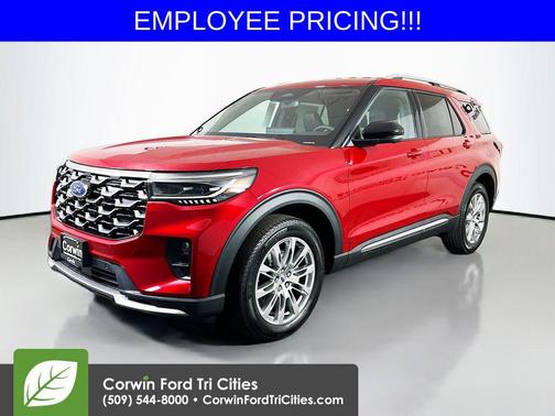 Rapid Red Metallic Tinted Clearcoat 2026 Ford Explorer Platinum