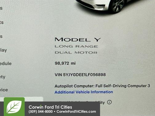2020 Tesla Model Y Long Range Dual Motor All-Wheel Drive