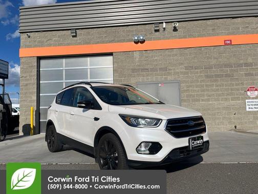 White Platinum Metallic Tri-Coat 2017 Ford Escape Titanium