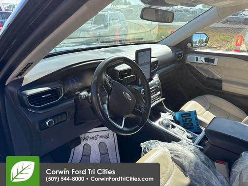 Star White Metallic Tri-Coat 2020 Ford Explorer Platinum