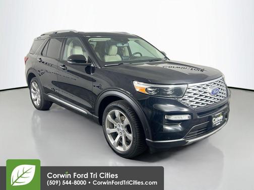 Star White Metallic Tri-Coat 2020 Ford Explorer Platinum
