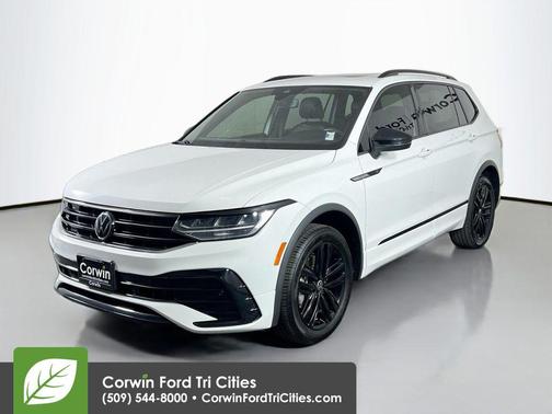 Pure White 2022 Volkswagen Tiguan 2.0T SE R-Line Black 4MOTION