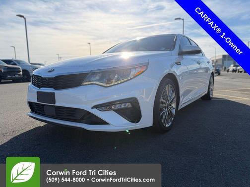 Snow White Pearl 2019 Kia Optima SX Turbo
