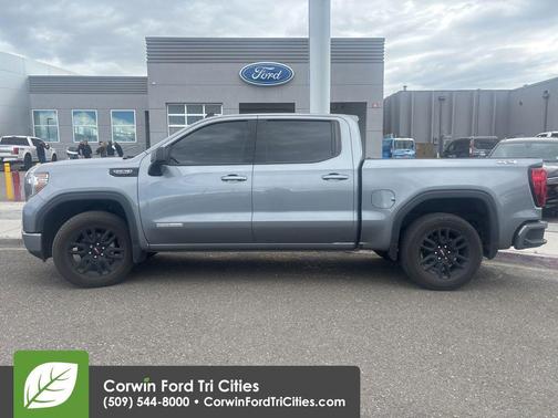 Satin Steel Metallic 2021 GMC Sierra 1500 Elevation