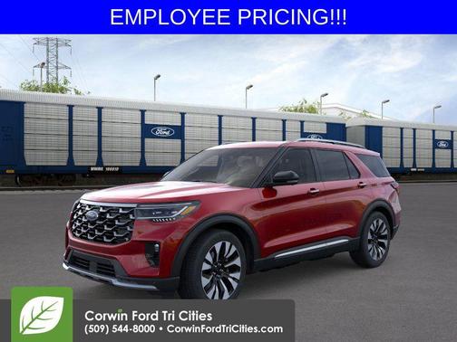 Rapid Red Metallic Tinted Clearcoat 2026 Ford Explorer Platinum