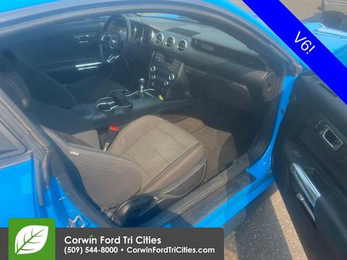 Blue 2017 Ford Mustang V6