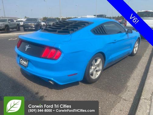 Blue 2017 Ford Mustang V6