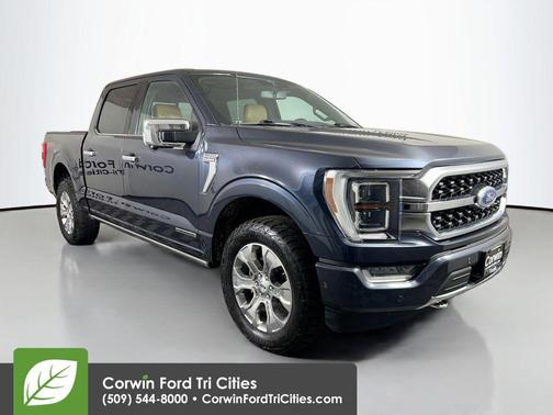 Antimatter Blue Metallic 2021 Ford F-150 Platinum