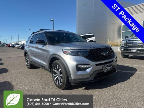 Iconic Silver Metallic 2021 Ford Explorer ST
