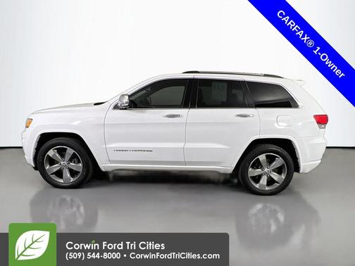 Bright White Clearcoat 2015 Jeep Grand Cherokee Overland