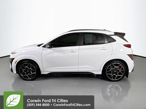 Lunar White 2022 Hyundai Kona N Base