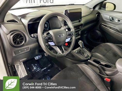 Lunar White 2022 Hyundai Kona N Base