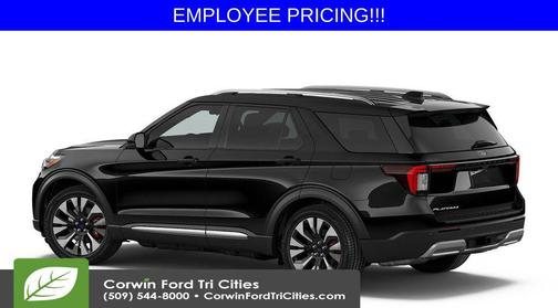 Agate Black Metallic 2026 Ford Explorer Platinum