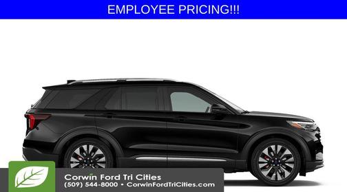 Agate Black Metallic 2026 Ford Explorer Platinum