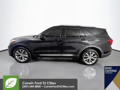 Agate Black Metallic 2025 Ford Explorer Platinum