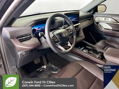Agate Black Metallic 2025 Ford Explorer Platinum