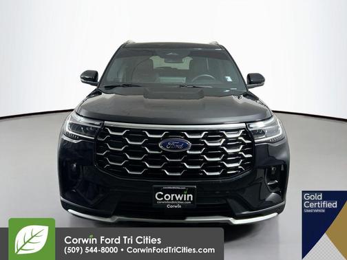 Agate Black Metallic 2025 Ford Explorer Platinum