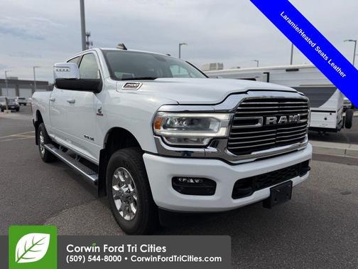 Bright White Clearcoat 2023 RAM 2500 Laramie Crew Cab 4x4 6'4' Box