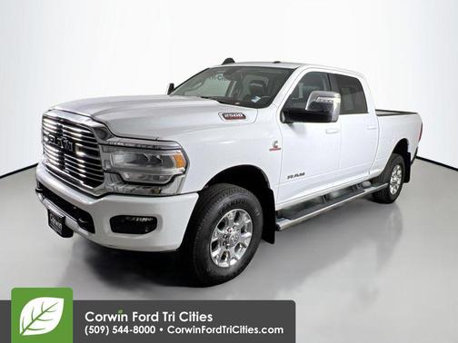 Bright White Clearcoat 2023 RAM 2500 Laramie Crew Cab 4x4 6'4' Box