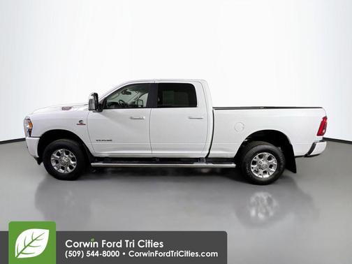 Bright White Clearcoat 2023 RAM 2500 Laramie Crew Cab 4x4 6'4' Box